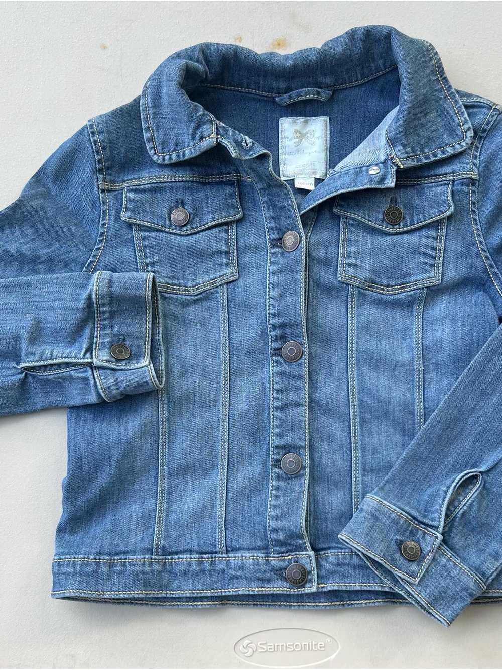 Gymboree Medium Blue Kids Denim Jacket with Button Front